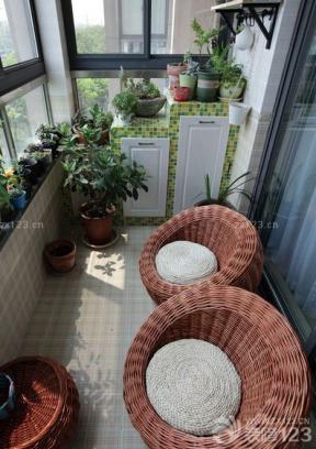韩式田园风格室内阳台设计案例欣赏