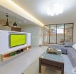 新中式风格长方形客厅装修案例