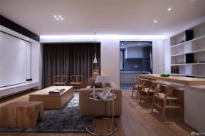 90平米 现代设计风格 家庭客厅装修效果图 