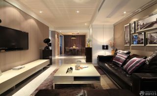 85平米现代设计风格家装客厅