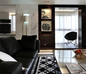 95平米 现代设计风格 室内客厅装修图 