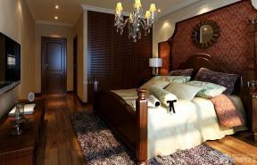 120平方 美式家装效果图 家庭卧室装修 