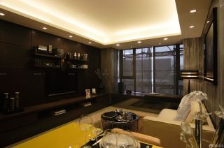 90平米现代风格客厅装潢设计效果图