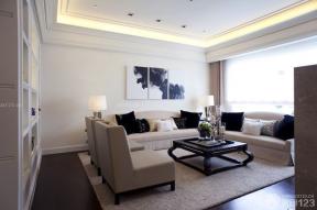 115平米 现代设计风格 室内客厅装修图 