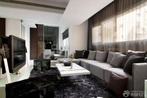110平米 现代设计风格 家装客厅设计 