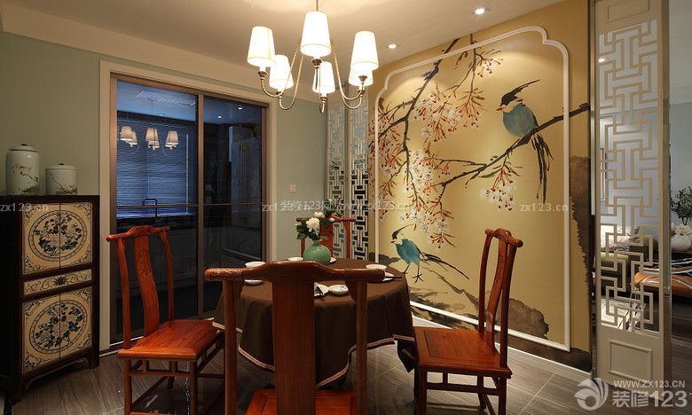 100平米家庭中式餐厅设计图片