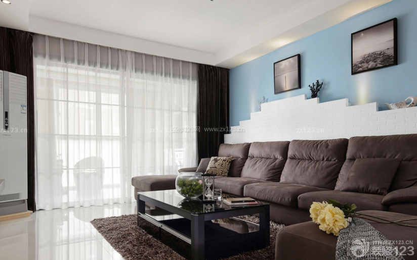 120平米房子现代风格客厅沙发装修图