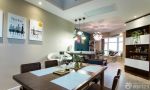 80平米家装小餐厅纯色壁纸图片