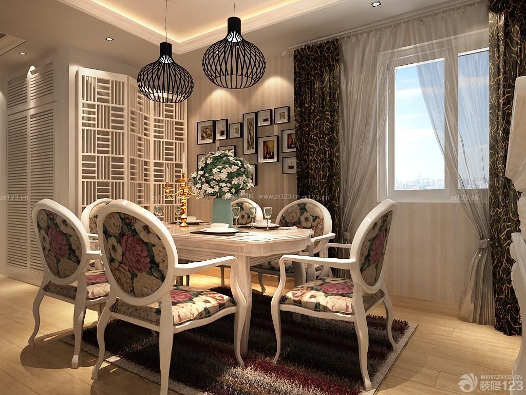 欧式风格家庭餐厅设计图片