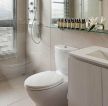 100平米房屋现代卫生间淋浴隔断设计 