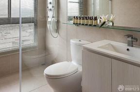100平米房屋 现代设计风格 卫生间淋浴隔断 