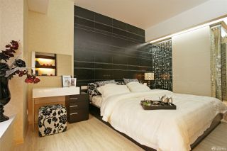 100平米主卧室设计床头背景墙效果图