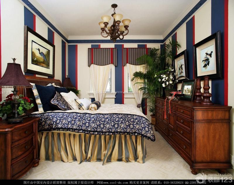 美式古典风格 卧室设计 