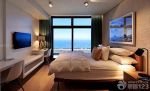 卧室绿色窗帘设计图片