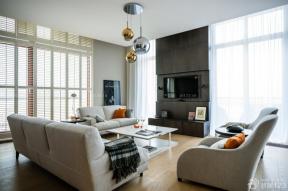 85平米 现代设计风格 2014家装客厅效果图 