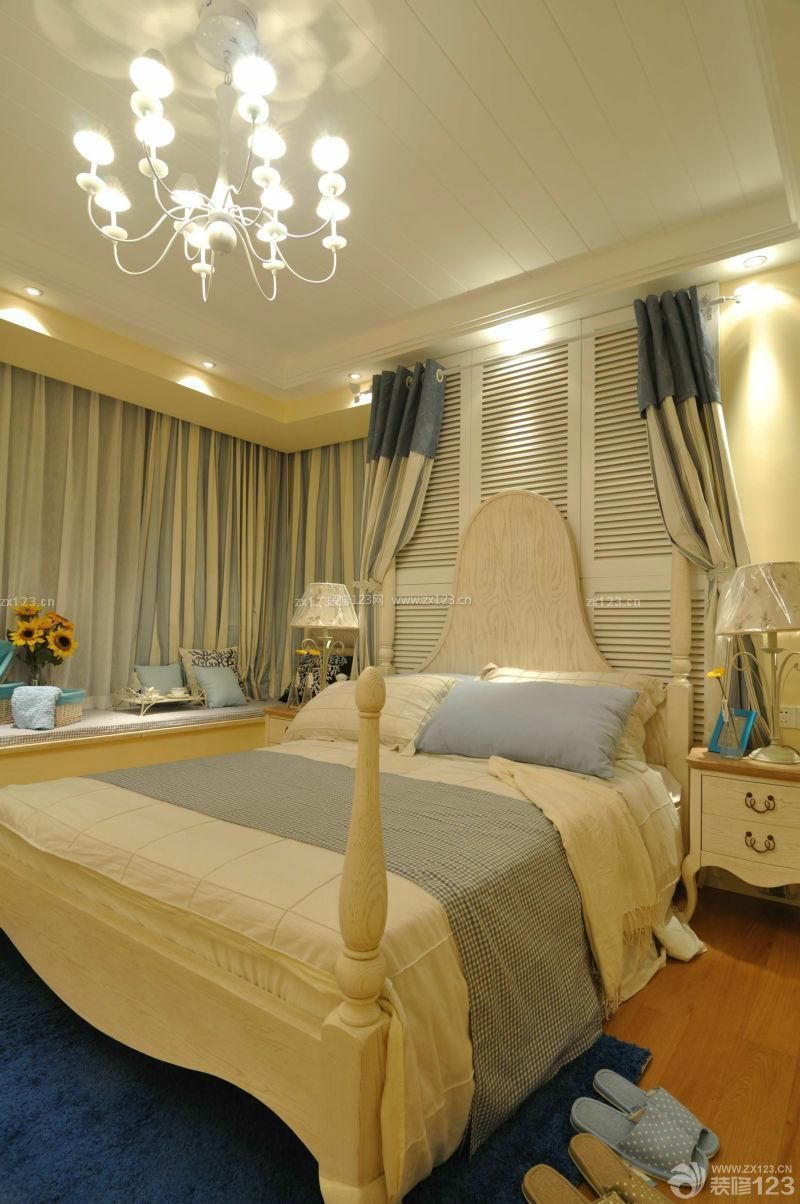 90平方米地中海风格小户型卧室装修案例