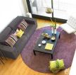 挑高小户型室内客厅布艺沙发设计图片
