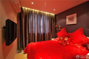 红色喜庆一室房间装修设计案例