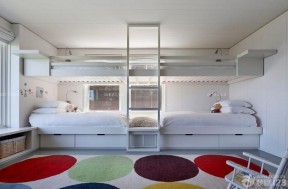 现代欧式小户型卧室上下床装修图