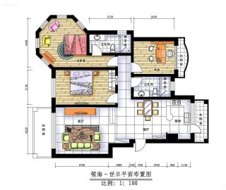 120平方房子三室一厅设计图