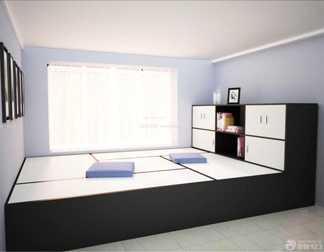 36平一室家装小户型收纳床设计图片