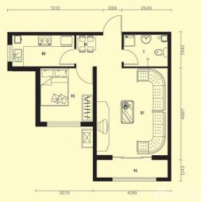 一室一厅农村房屋设计户型图欣赏