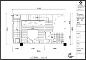 50平loft单身公寓户型图 