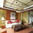 东南亚风格客厅沙发背景墙设计图