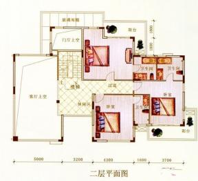 最新100平米二层独栋别墅户型图