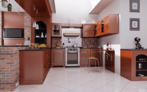 90平两居室装修效果图 厨房简欧风格