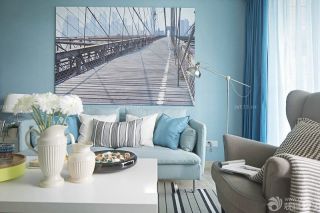 家装地中海风格沙发背景墙图片
