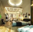 最新50平米单身公寓现代简约风格床装修图片欣赏