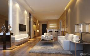 50平单身公寓 简约风格装修设计图 暖色调装修小户型