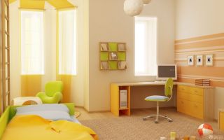 暖色调小户型一室房间韩式装修设计效果图片
