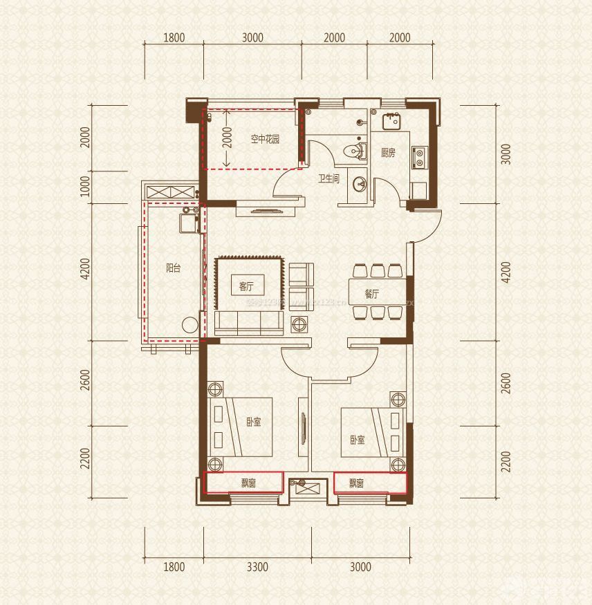 株洲现代风格90平米设计方案 90平米家居