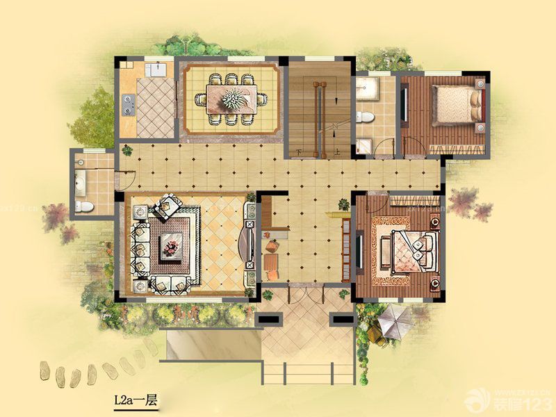 50平米一室一厅小户型隔断装修图片