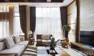 别墅东南亚风格室内家具装修图片