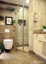 复古家装瓷砖卫生间美式浴室柜装修图片