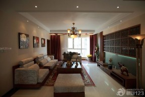 东南亚风格装修案例 客厅沙发摆放
