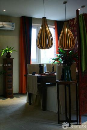 最新东南亚风格室内餐厅家具图片