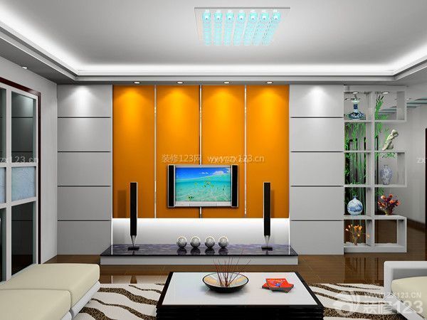 90平米新房如何省钱：电视墙材料
