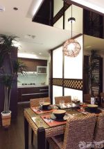 最新东南亚风格室内餐厅设计图