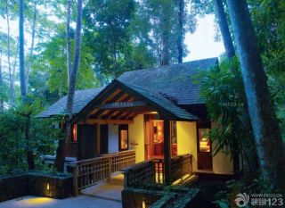 自然原始东南亚风格建筑装修设计图片