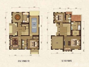 农村二层独栋豪华别墅户型图欣赏