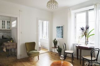 时尚小户型家庭客厅现代简约风格家具设计图片