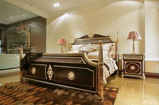 欧式卧室古典床装修效果图片大全