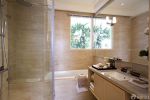 家庭浴室大理石包裹浴缸设计案例