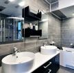 黑白风格家庭浴室装修图片