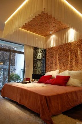 简欧卧室吊顶装修效果图