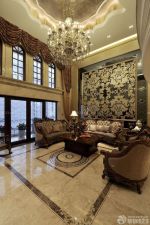 古典欧式风格客厅瓷砖拼花图片